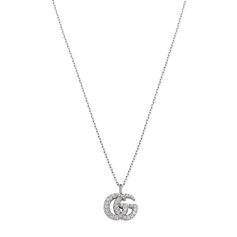 diamond gucci pendant|authentic Gucci necklace.